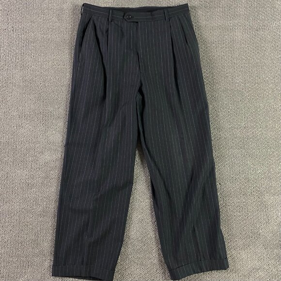 Hart Schaffner Marx Gold Trumpeter Suit Men's Jacket 40R Pants 33x27.5 Gray - Picture 14 of 16